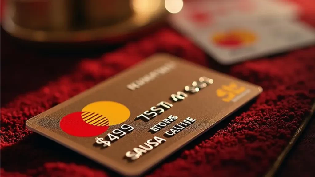 Mastercard close view